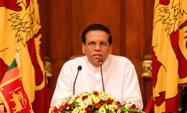 Sri Lanka President Maithripala Sirisena