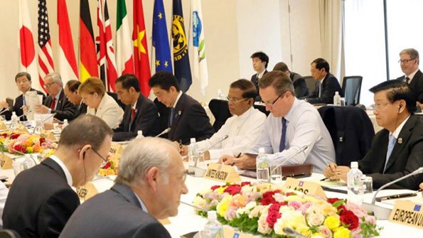 Sri Lanka President Maithripala Sirisena at G7 Summit
