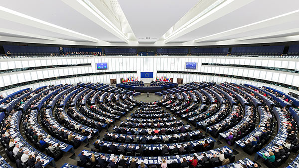 The European Parliament in Brussels
