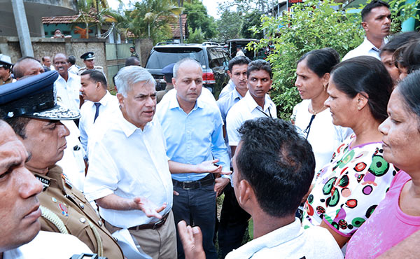 Sri Lanka Prime Minister Ranil Wickremasinghe at Ginthota