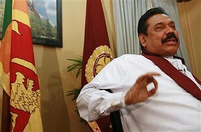 President Mahinda Rajapaksa