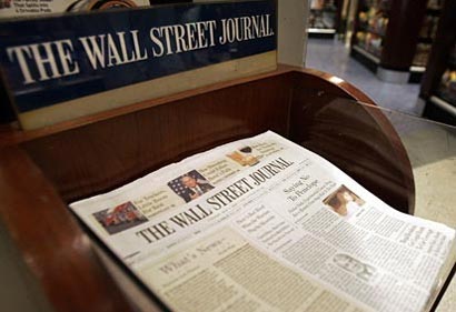 The Wall Street Journal Newspaper
