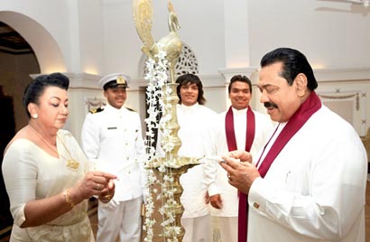 Sri Lanka President New Year Celebration at Temple Trees