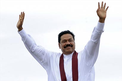 Sri Lanka President Mahinda Rajapaksa