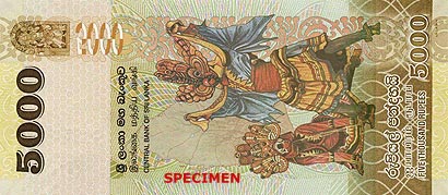 Sri Lanka Large Bank Note Shows Recent Inflation Economist Latest Sri Lanka News