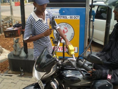 Sri Lanka petrol station