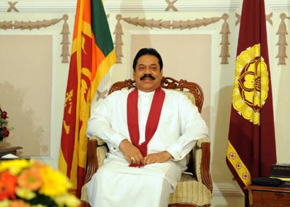 Sri Lanka President Mahinda Rajapaksa