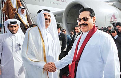 sheikh hamad bin khalifa al thani sri lanka