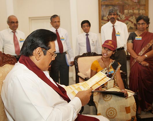 14th population and housing census Sri Lanka launched by President Mahinda Rajapaksa