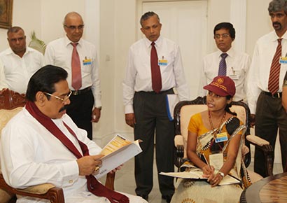 14th population and housing census Sri Lanka launched by President Mahinda Rajapaksa