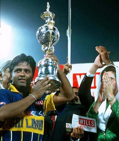 1996 wills cricket worldcup Arjuna