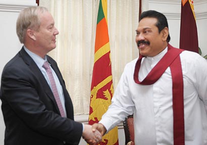 Las Henrick Thunel met President Mahinda Rajapaksa