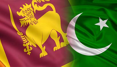 Pakistan and Sri Lanka flags