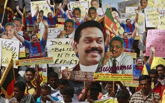 Sri Lanka protest against proposed UNHRC resolution