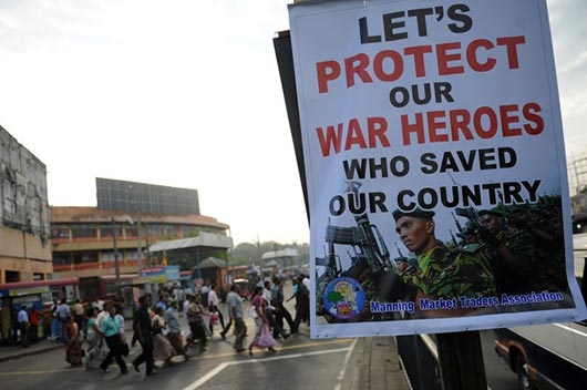 War Hero poster in Colombo Sri Lanka