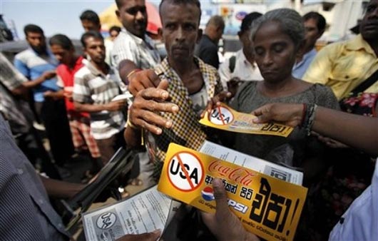 Call to boycott US goods in Sri Lanka