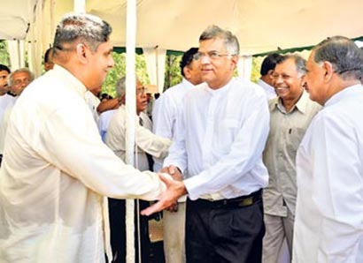 Sajith Premadasa with Ranil Wickramasinghe UNP Sri Lanka