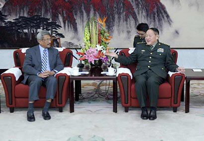 Sri Lanka Defence secretary Gotabhaya Rajapaksa meets China Defense Minister Liang Guanglie