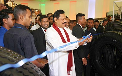 Sri Lanka President at Sri Lanka Expo 2012