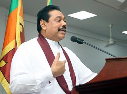 President Mahinda Rajapaksa