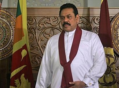 Sri Lanka President Mahinda Rajapaksa at Temple Trees