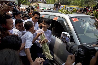 Aung San Suu Kyi wins