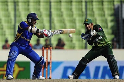 Kumar Sangakkara batting vs Pakistan