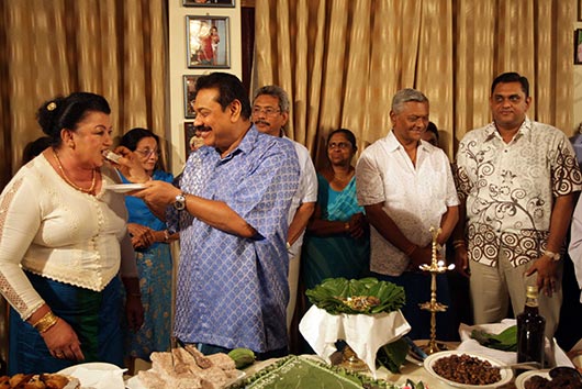 Sri Lanka President family celebrates Sinhala Tamil new year