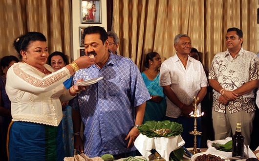 Sri Lanka President family celebrates Sinhala Tamil new year