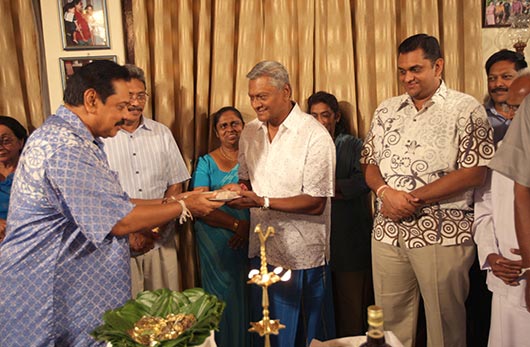 Sri Lanka President family celebrates Sinhala Tamil new year