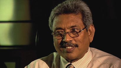 Mr. Gotabhaya Rajapaksa with BBC