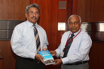 Mr. Gotabhaya Rajapaksa with Mr. J.F. Ranjith Perera