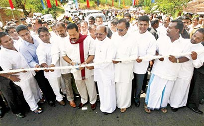 President opened 18 bend road daha ata wanguwa Sri Lanka