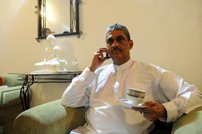 Sarath Fonseka is at home