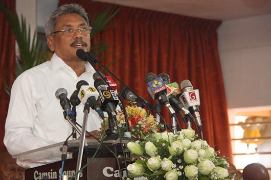 Defence Secretary Gotabhaya Rajapaksa is at Weherahena Poorwarama Raja Mahavihara