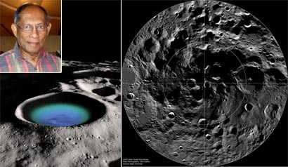 WATER AND LIFE IN THE MOON CRATER - CHANDRA WICKRAMASINGHE