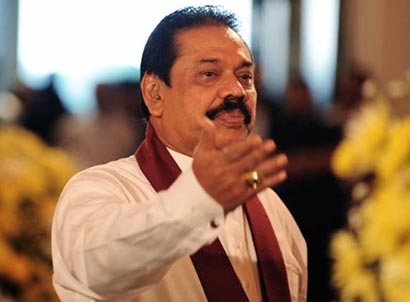 Sri Lanka President Mahinda Rajapaksa