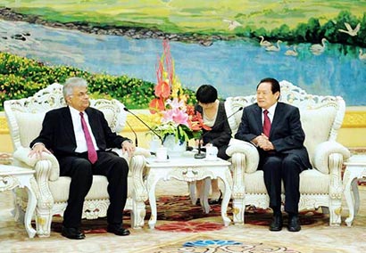 Ranil Wickramasinghe in China