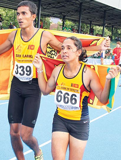 Shivanthi and Madusanka 400m