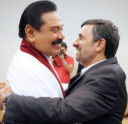 Sri Lanka President with Iran President