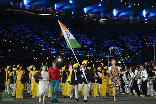 Gate crashing girl steals spotlight from athletes of india olympics team