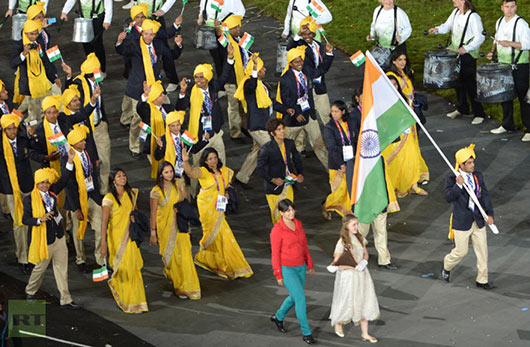 Gate crashing girl steals spotlight from athletes of india olympics team