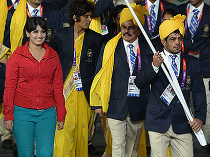 Gate crashing girl steals spotlight from athletes of india olympics team