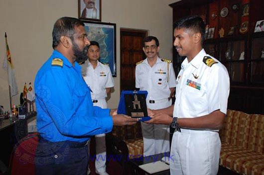 Indian Naval Ship “Chetlat” arrives at the Port of Trincomalee