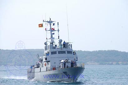 Indian Naval Ship “Chetlat” arrives at the Port of Trincomalee