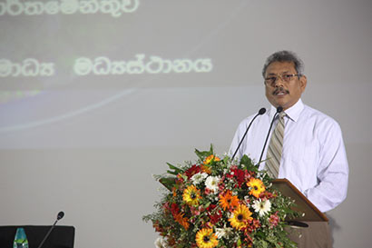 Defence and Urban Development Ministry Secretary Gotabaya Rajapaksa