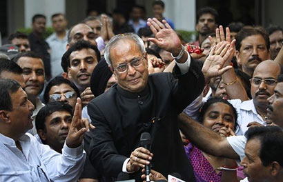 Pranab elected President of India