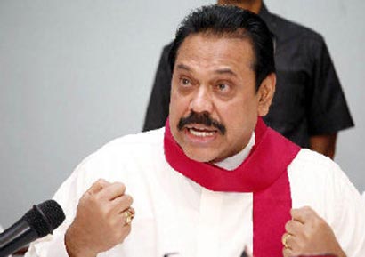 President Mahinda Rajapaksa