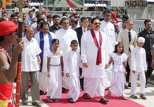 Sri Lanka President Mahinda Rajapaksa declares open the Upper Kotmale Hydro Power Project