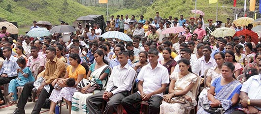 Sri Lanka President Mahinda Rajapaksa declares open the Upper Kotmale Hydro Power Project